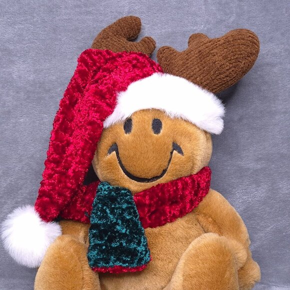 Vintage Dan Dee Tickle Wiggle Christmas Smiley Grandma Got Ranover Plush - Picture 1 of 7